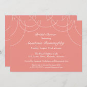 Invitation à la douche nuptiale Fancy Pearls (Devant / Derrière)