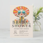 Invitation à la douche nuptiale fashionista (Debout devant)