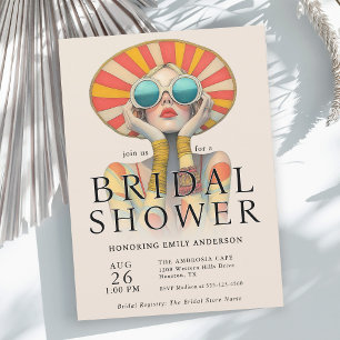 Invitation à la douche nuptiale fashionista