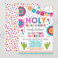 Invitation à la douche nuptiale Fiesta Saint-Guaca