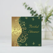 Invitation à la douche nuptiale - Flèches d'or et  (Debout devant)