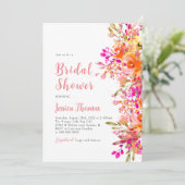 Invitation à la douche nuptiale Fleur sauvage de B (Debout devant)