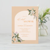 Invitation à la douche nuptiale fleurie (Debout devant)