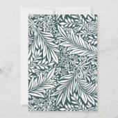 Invitation à la douche nuptiale fleurie Emerald Le (Dos)