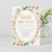 Invitation à la douche nuptiale fleurie moderne (Debout devant)