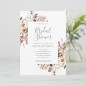 Invitation à la douche nuptiale fleurie moderne (Debout devant)