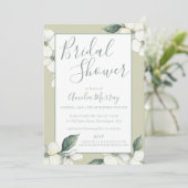 Invitation à la douche nuptiale, fleurs de bois de (Debout devant)