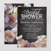 Invitation à la douche nuptiale Floral et Chalkboa (Devant / Derrière)