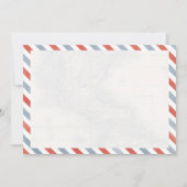 Invitation à la douche nuptiale Floral Travel (Dos)