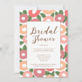 Invitation à la douche nuptiale florale (Devant)