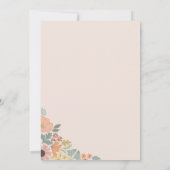 Invitation à la douche nuptiale florale (Dos)