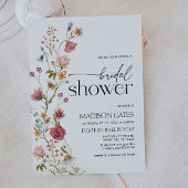 Invitation à la douche nuptiale florale