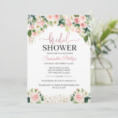 Invitation à la douche nuptiale florale (Debout devant)