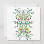 Invitation à la douche nuptiale florale (Dos)