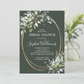 Invitation à la douche nuptiale florale (Debout devant)