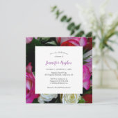 Invitation à la douche nuptiale florale (Debout devant)