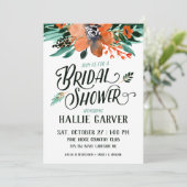 Invitation à la douche nuptiale Florale automne (Debout devant)