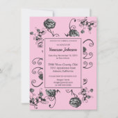 Invitation à la douche nuptiale florale classique (Devant)