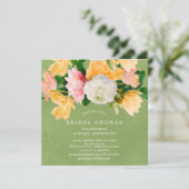 Invitation à la douche nuptiale florale de Spring  (Debout devant)