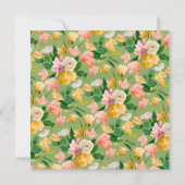 Invitation à la douche nuptiale florale de Spring  (Dos)