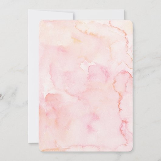 Invitation à la douche nuptiale florale d'or (Dos)