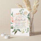 Invitation à la douche nuptiale florale du milieu