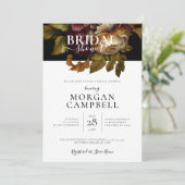 Invitation à la douche nuptiale Florale du Vieux M (Debout devant)