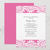 Invitation à la douche nuptiale florale et moderne (Devant / Derrière)