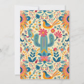 Invitation à la douche nuptiale Florale Fiesta mex (Dos)