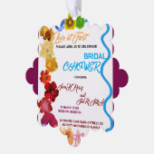 Invitation à la douche nuptiale florale, Fleur sau (Gauche)