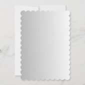 Invitation à la douche nuptiale florale, moderne, (Dos)