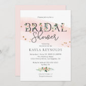 Invitation à la douche nuptiale flush (Devant / Derrière)