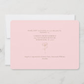 Invitation à la douche nuptiale flush White & Gold (Dos)