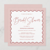 Invitation à la douche nuptiale frontalière (Devant / Derrière)