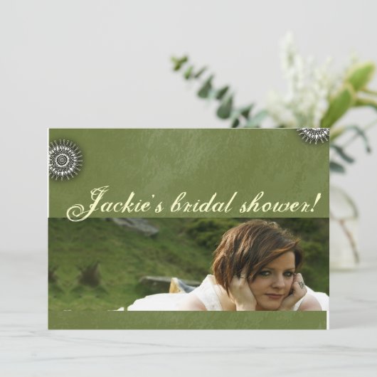 Invitation à la douche nuptiale Funk (Debout devant)