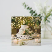 Invitation à la douche nuptiale - gâteau Mariage (Debout devant)