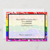 Invitation à la douche nuptiale Gay Rainbow (Dos)