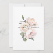 Invitation à la douche nuptiale géométrique floue  (Dos)