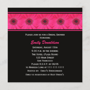 Invitation à la douche nuptiale — Gerbera Daisy