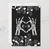 Invitation à la douche nuptiale gothique d'Hallowe (Dos)