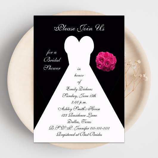 Invitation à la douche nuptiale — Gown nuptiale