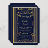 Invitation à la douche nuptiale, grande marine d'o (Devant / Derrière)