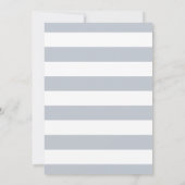 Invitation à la douche nuptiale Gris Gris et rose  (Dos)