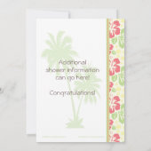 Invitation à la douche nuptiale Hawaiian Luau (Dos)