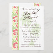 Invitation à la douche nuptiale Hawaiian Luau (Devant / Derrière)