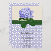 Invitation à la douche nuptiale Hydrangea (Devant / Derrière)