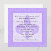 Invitation à la douche nuptiale inspirée par la Fr (Devant / Derrière)