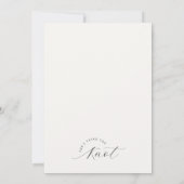 Invitation à la douche nuptiale Ivory Bow (Dos)