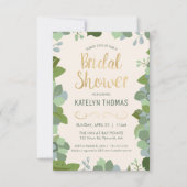 Invitation à la douche nuptiale - Jardin, sur mesu (Devant)