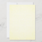 Invitation à la douche nuptiale Jaune et Gris (Dos)